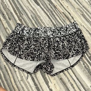 Lululemon Athletica Black and White Athletic Shorts